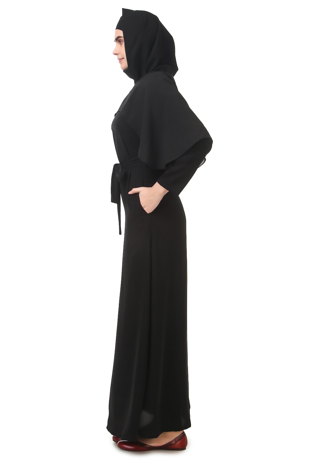 Popover Georgette Top Nida Abaya