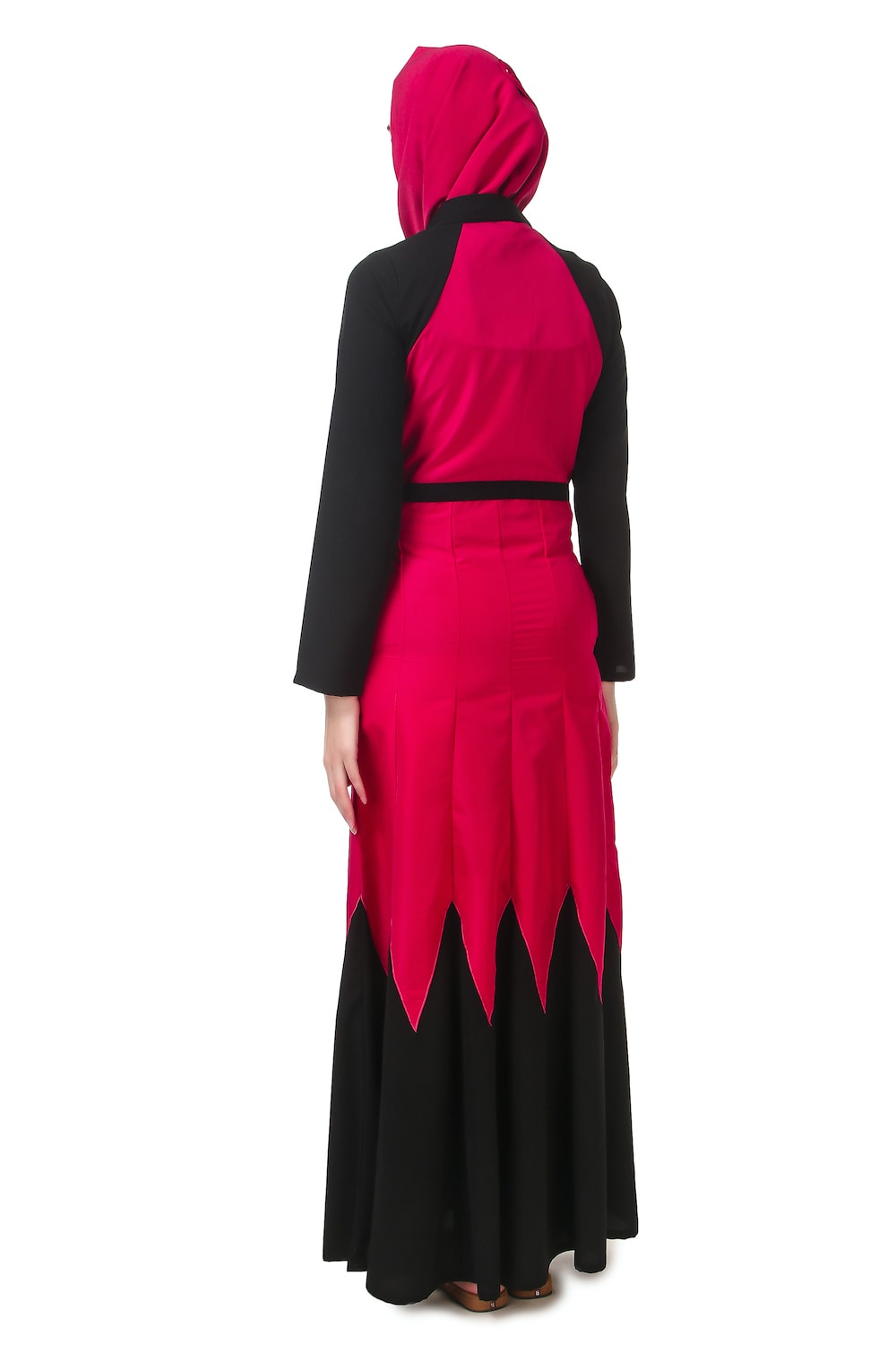 Scalloped Dual Color Abaya