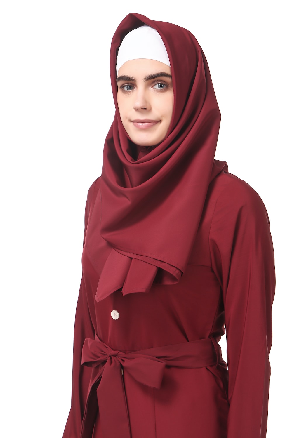 Dual Color Formal Wear Multi Panel Abaya Hijab