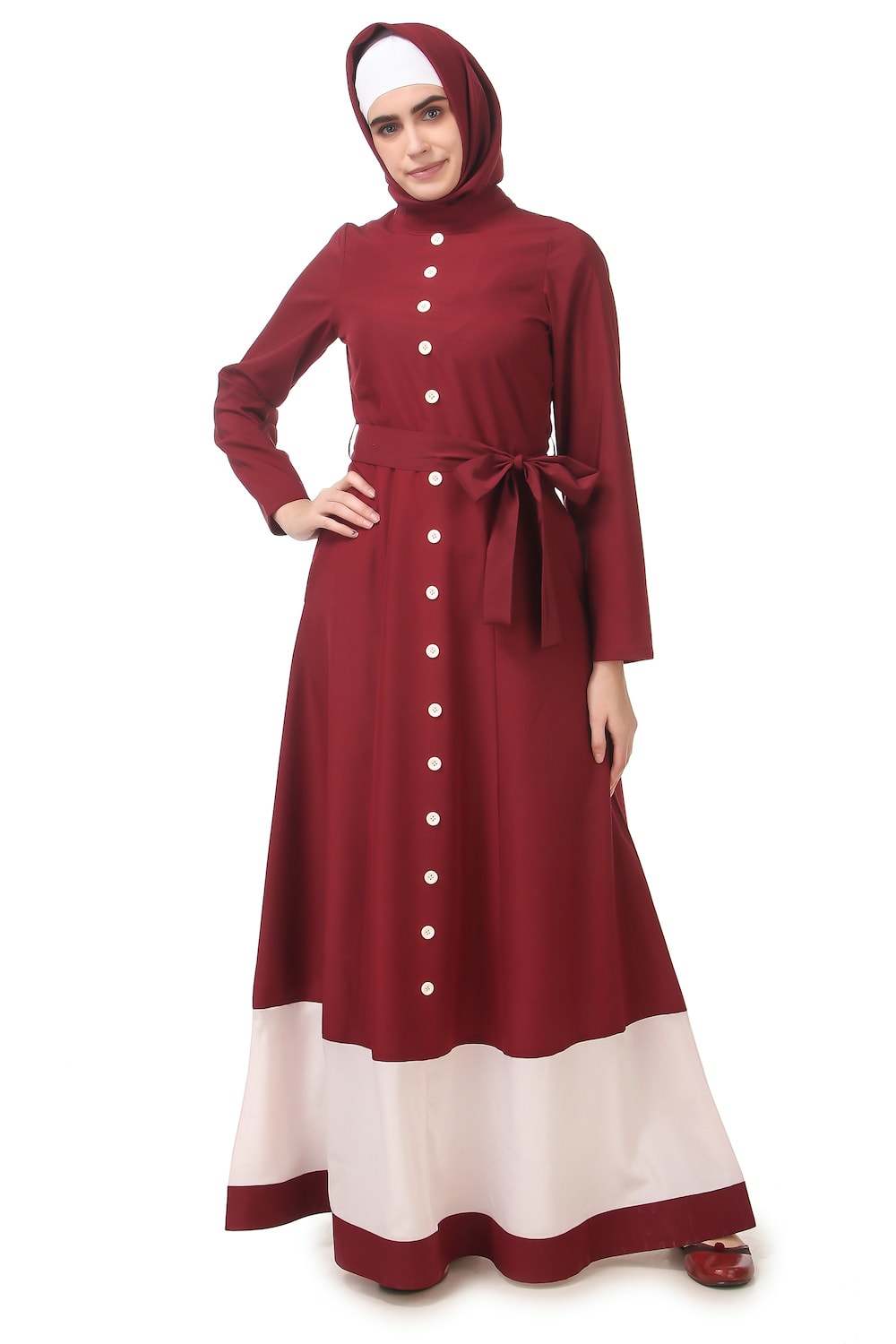 Dual Color Formal Wear Multi Panel Abaya