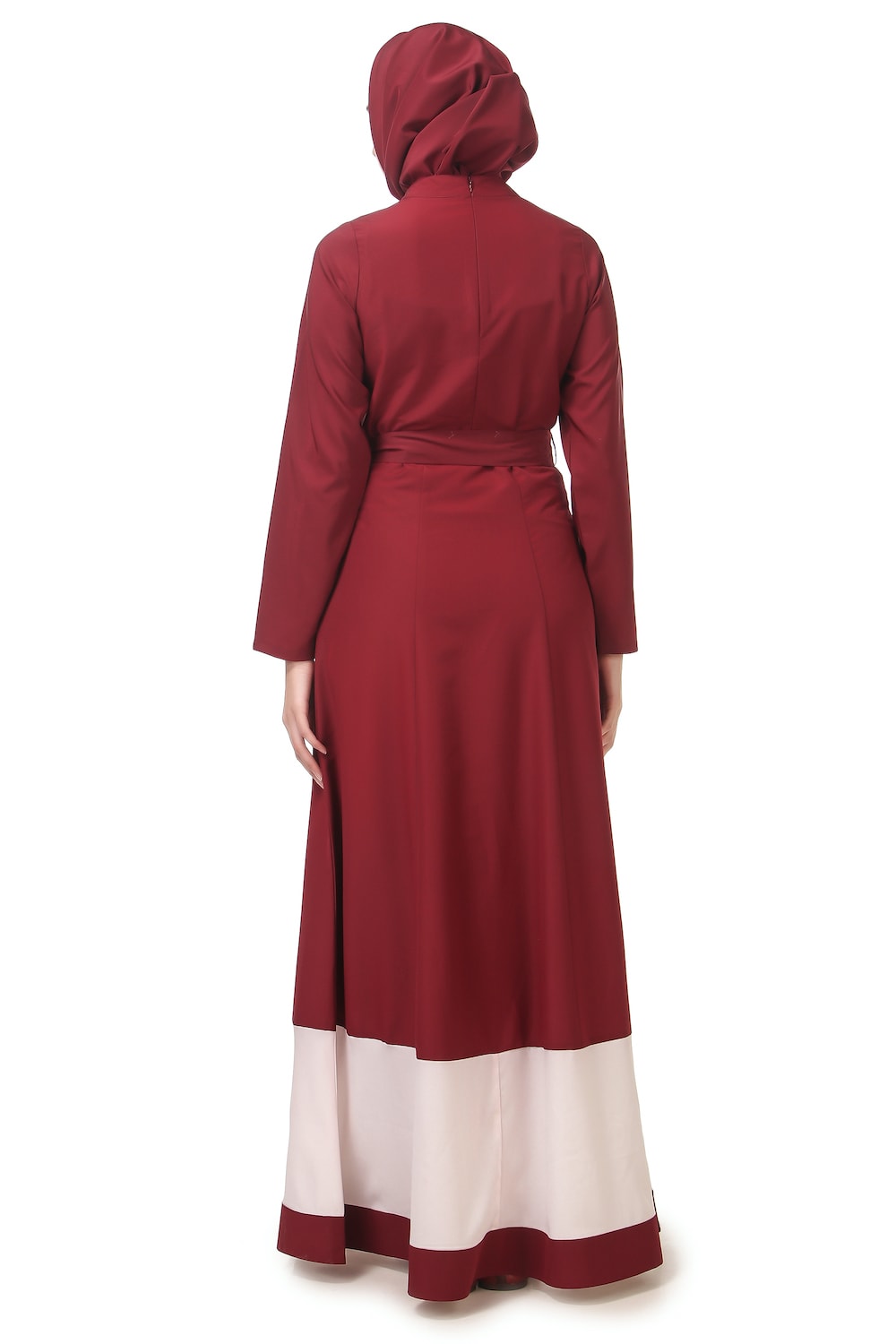 Dual Color Formal Wear Multi Panel Abaya Back