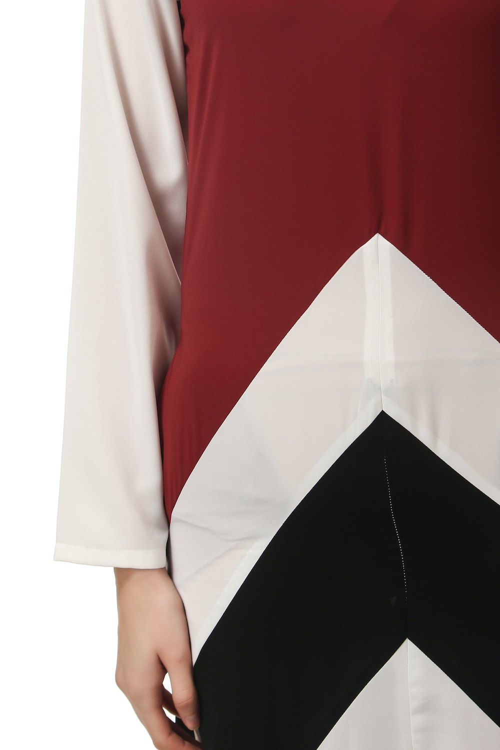 Multi-Cut And Stitch Panel A-Line Abaya Design