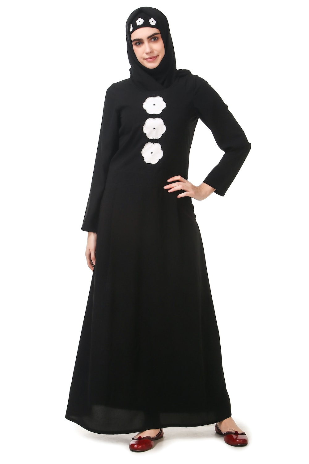 Semi Formal Light Embroidery Nida Abaya