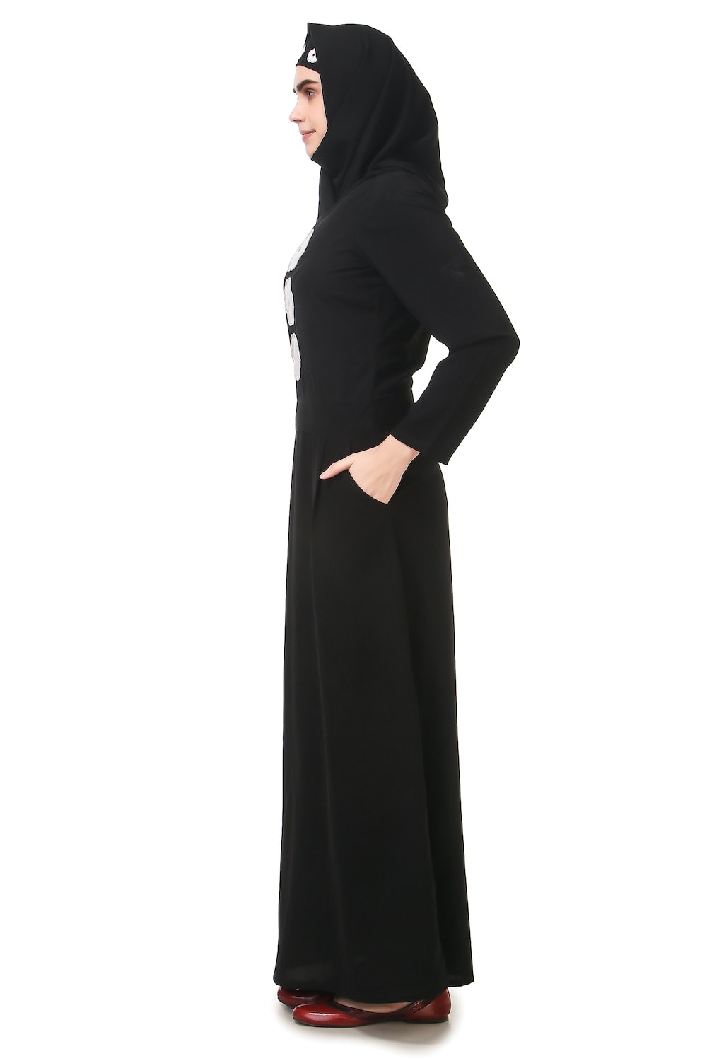 Semi Formal Light Embroidery Nida Abaya