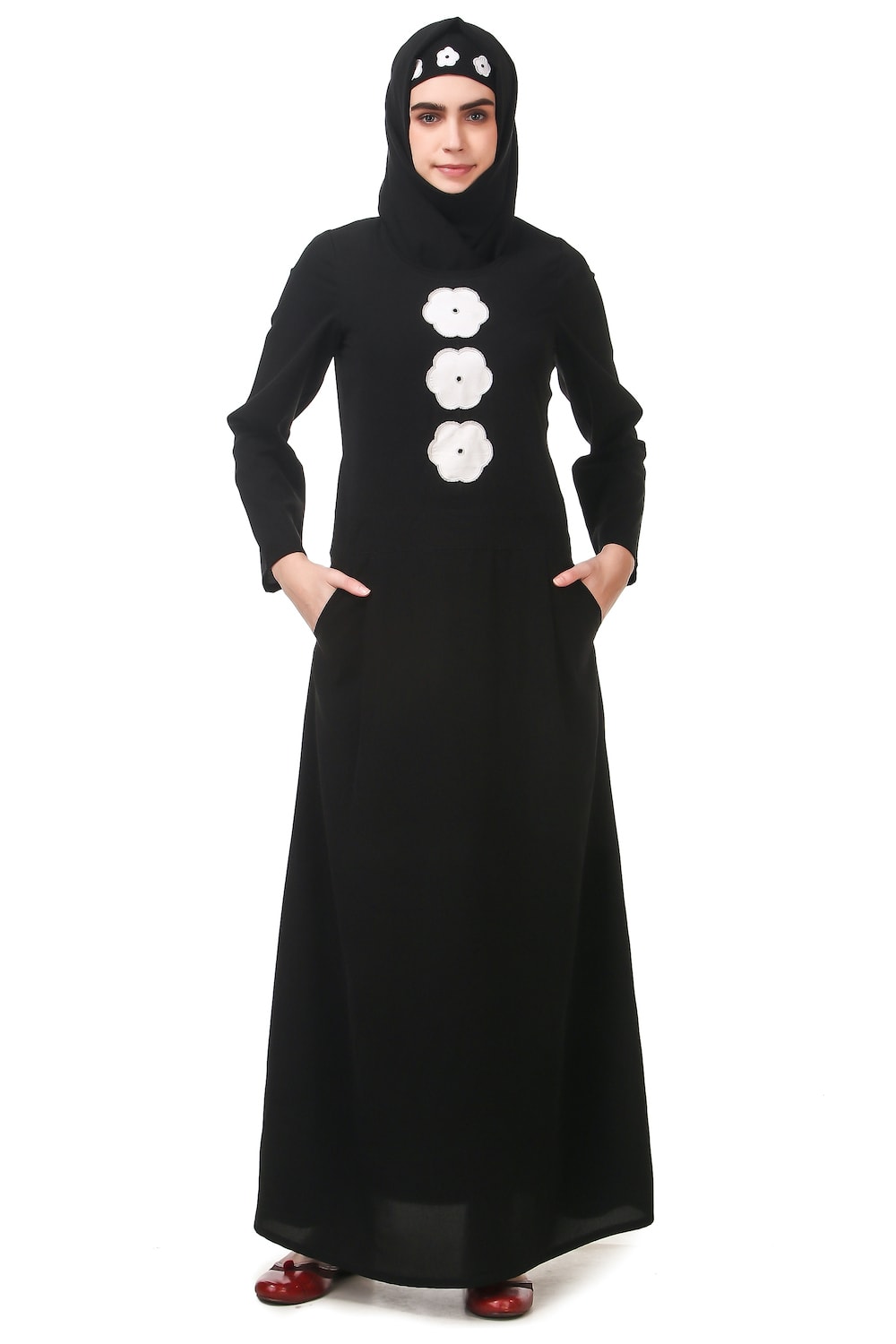 Semi Formal Light Embroidery Nida Abaya