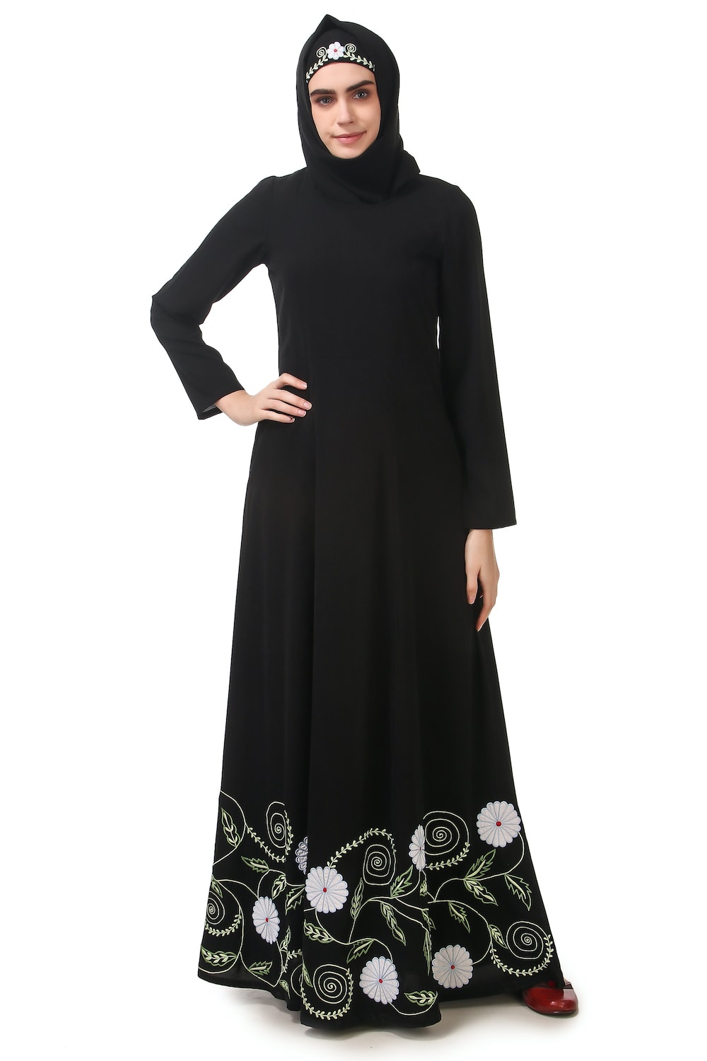 Heavy Embroidered Party Wear Anarkali Abaya