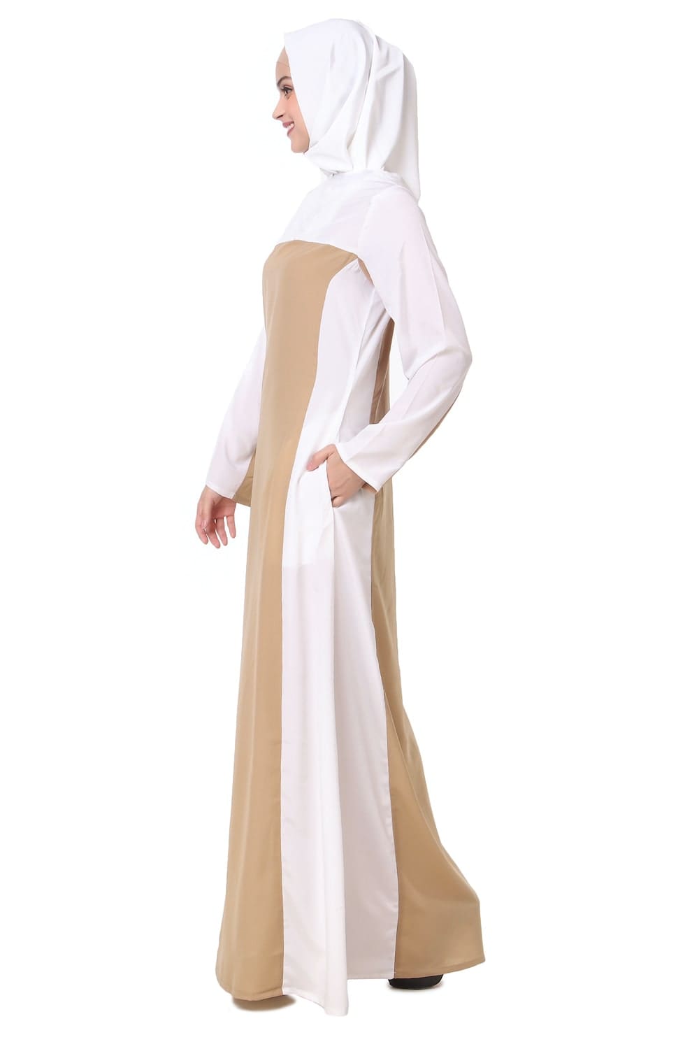 Modest Color Block Abaya