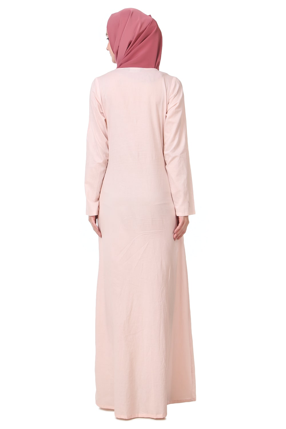 Embellished Side Buttoned Cotton Abaya