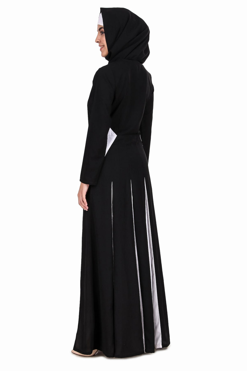 Colorblock Inset Anarkali Abaya