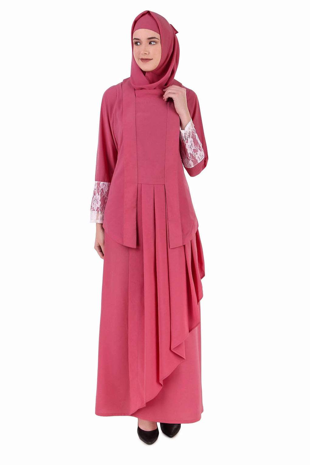 Designer Multi Layer Attached Jacket Style Abaya