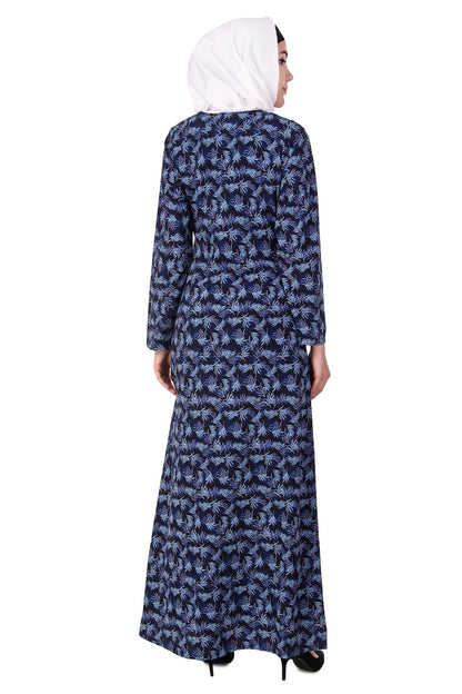 Printed Crepe Abaya AYP-107
