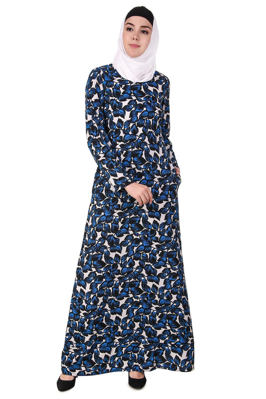 Printed Crepe Abaya AYP-110