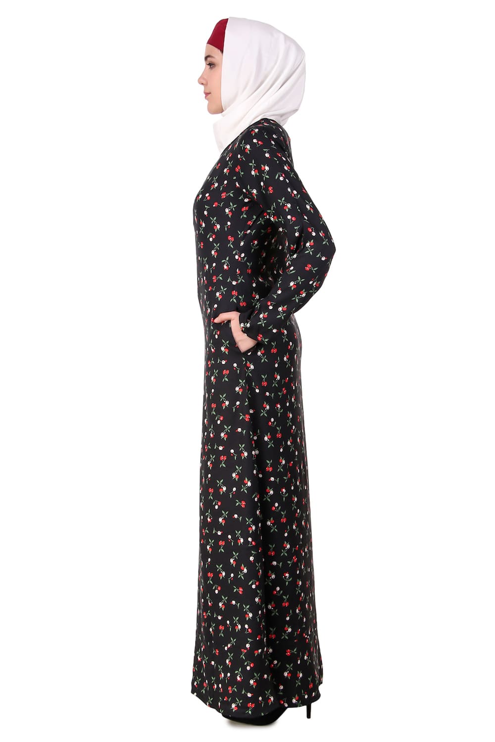 Printed Crepe Abaya AYP-113