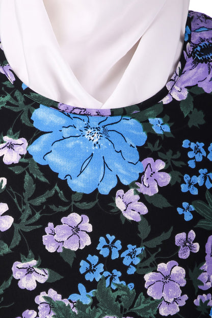 Printed Crepe Abaya AYP-118