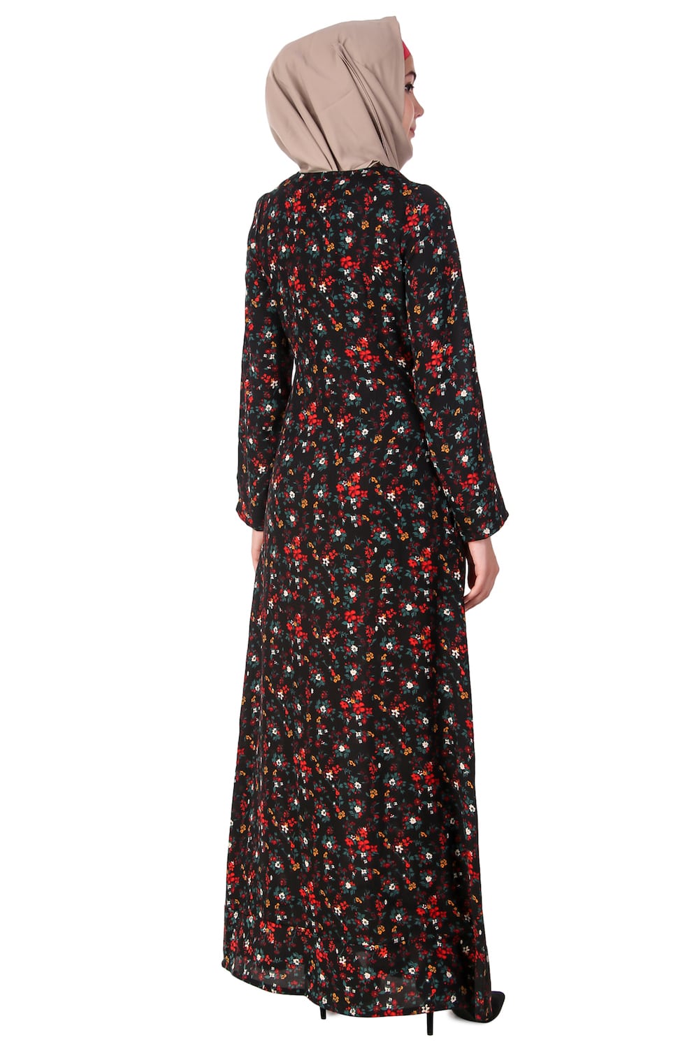 Printed Crepe Abaya AYP-121