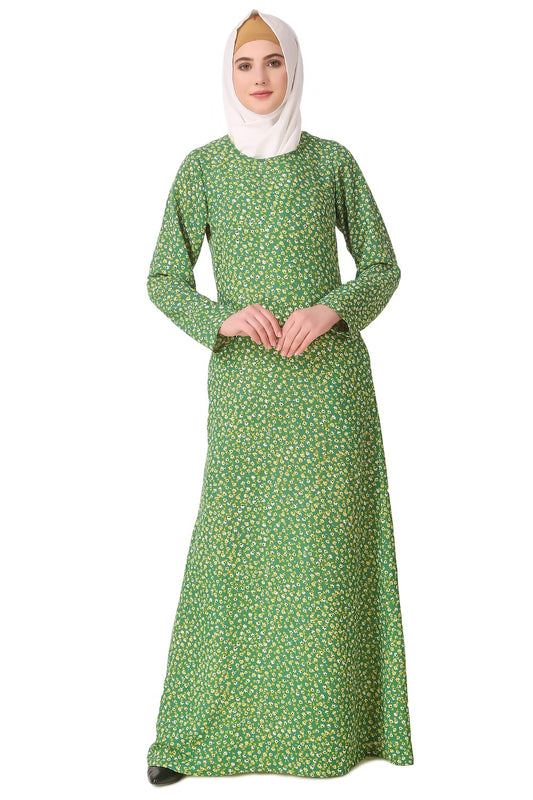 Printed Crepe Abaya AYP-142