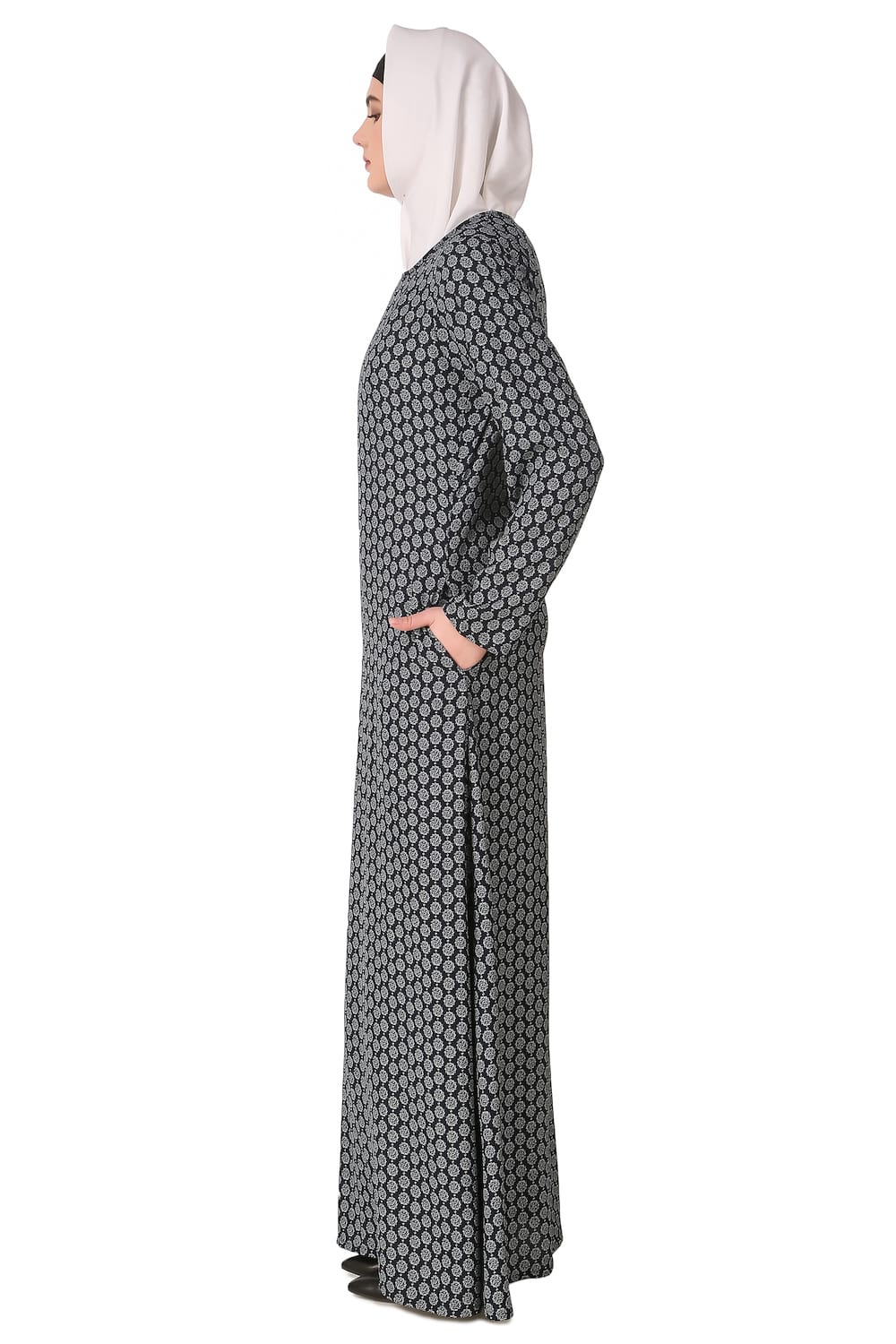 Printed Crepe Abaya AYP-143