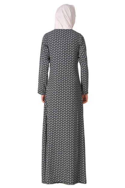 Printed Crepe Abaya AYP-143