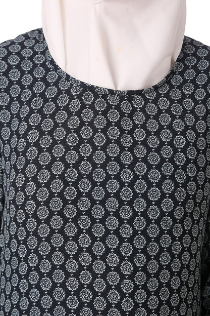 Printed Crepe Abaya AYP-143