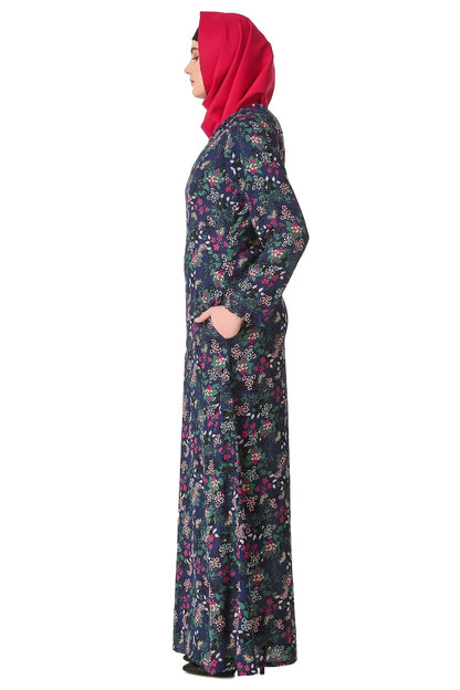 Printed Crepe Abaya AYP-145