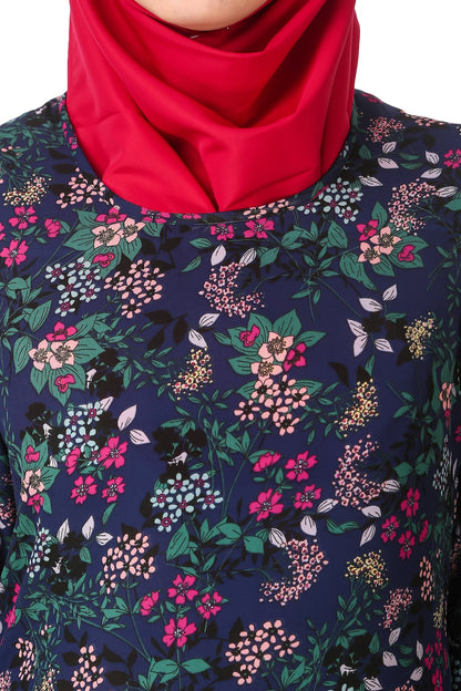Printed Crepe Abaya AYP-145
