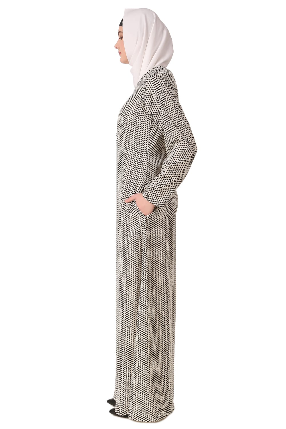 Printed Crepe Abaya AYP-146