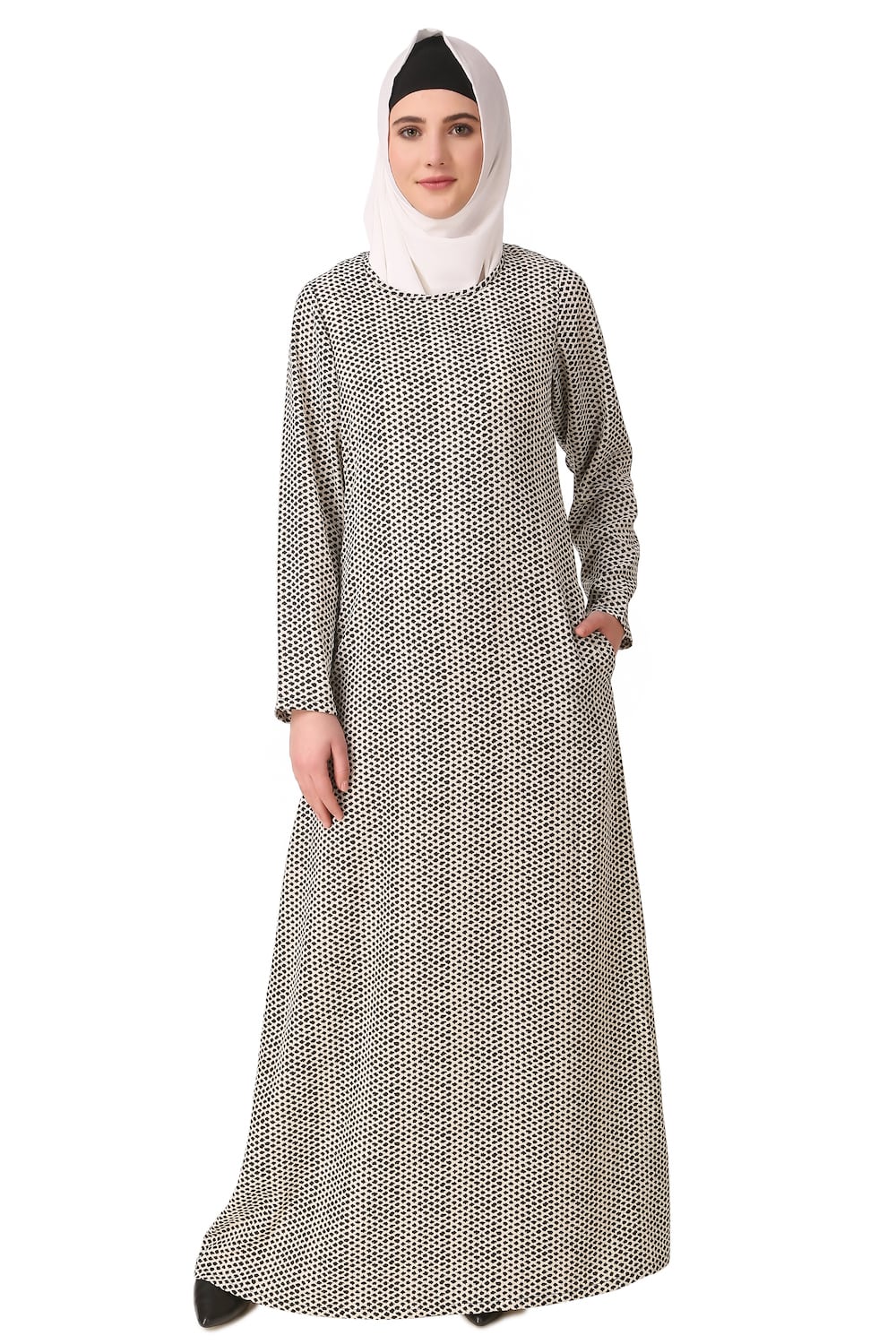 Printed Crepe Abaya AYP-146