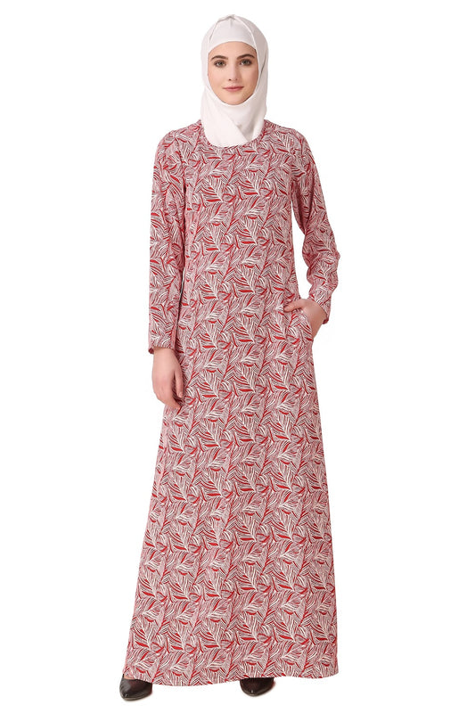 Printed Crepe Abaya AYP-149