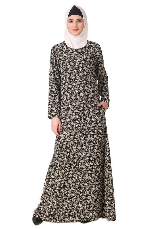 Printed Crepe Abaya AYP-151