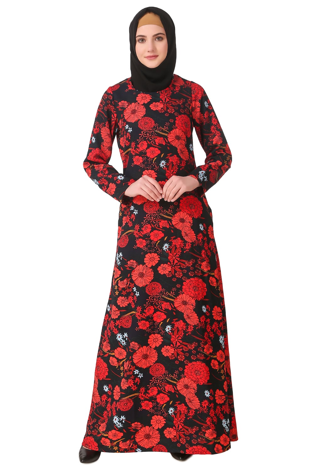 Printed Crepe Abaya AYP-152