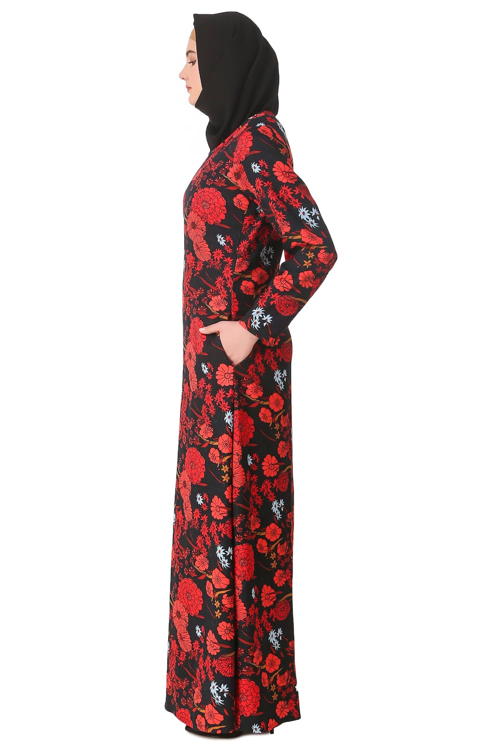 Printed Crepe Abaya AYP-152