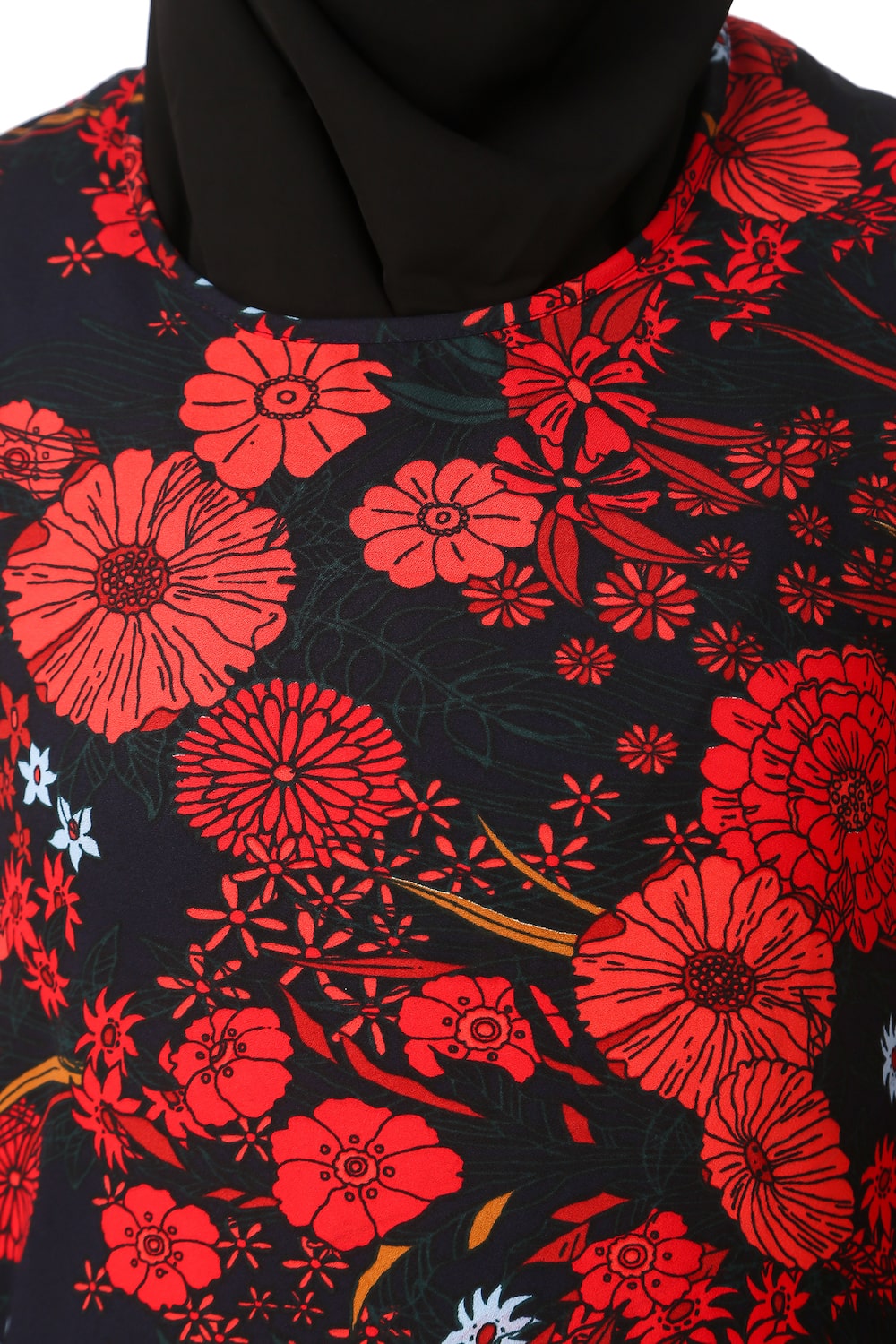 Printed Crepe Abaya AYP-152