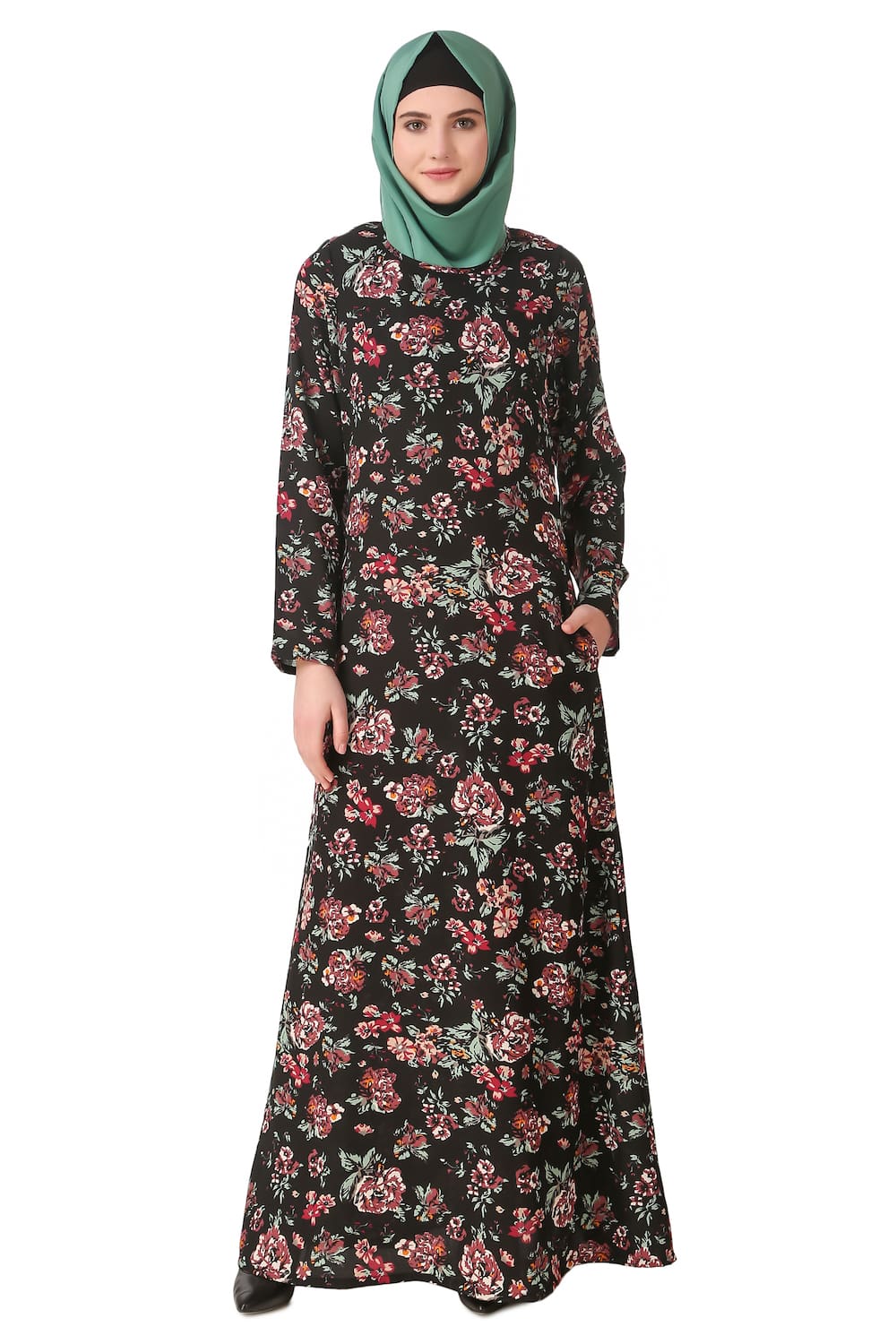 Printed Crepe Abaya AYP-154