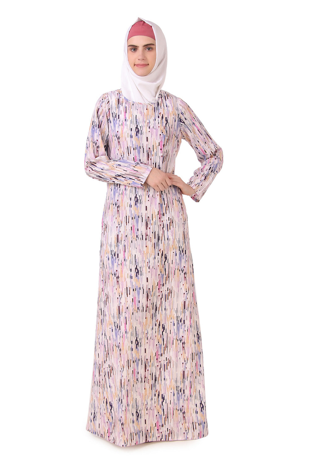 Printed Crepe Abaya AYP-158