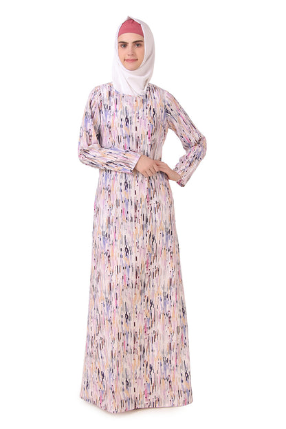Printed Crepe Abaya AYP-158