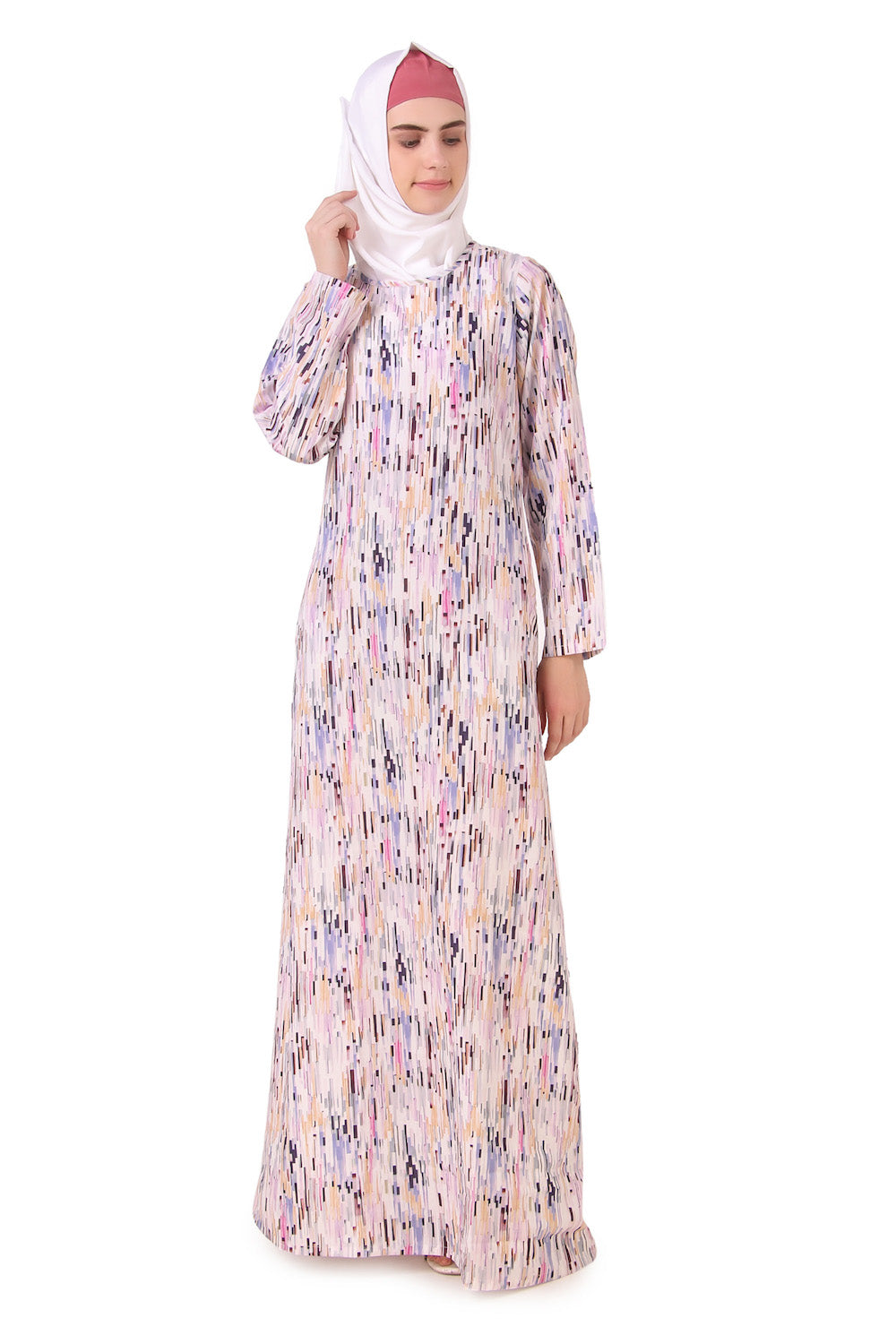 Printed Crepe Abaya AYP-158