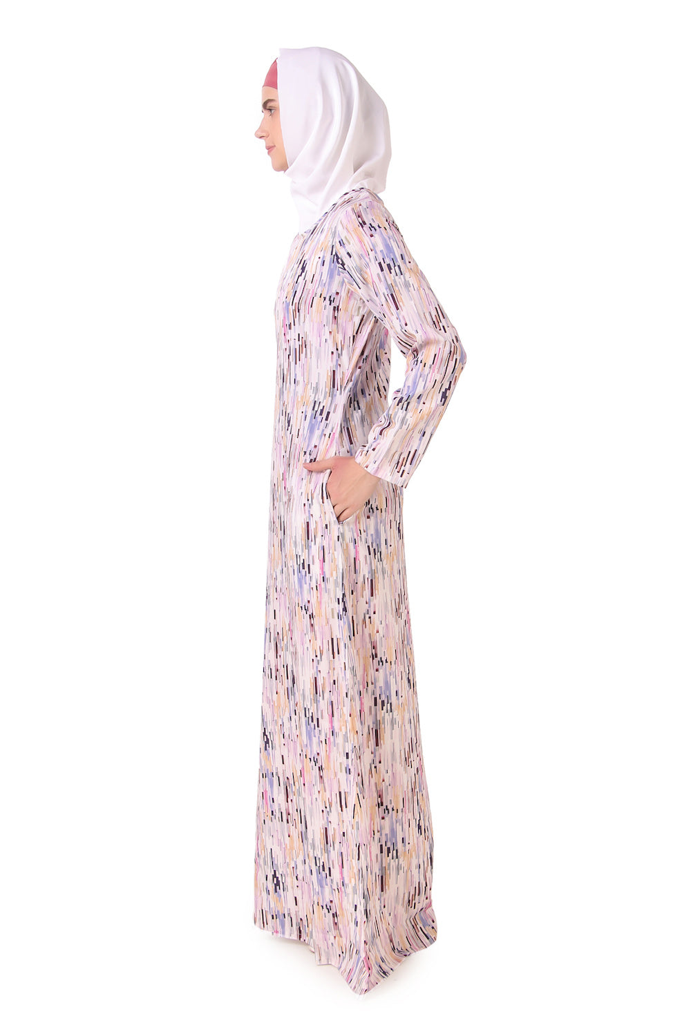 Printed Crepe Abaya AYP-158