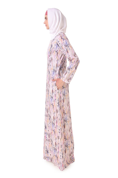 Printed Crepe Abaya AYP-158