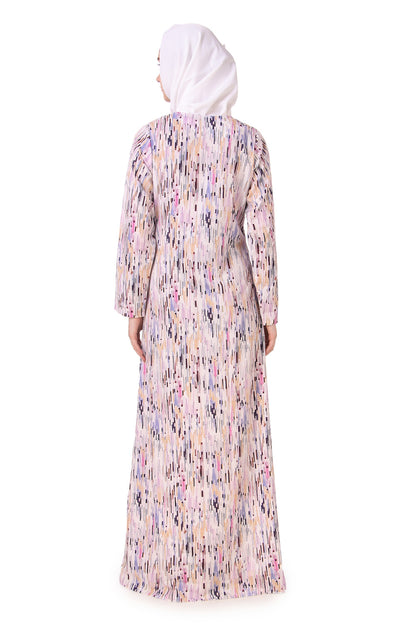 Printed Crepe Abaya AYP-158
