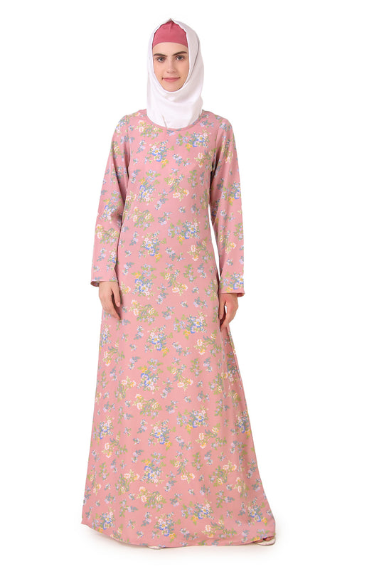 Printed Crepe Abaya AYP-159