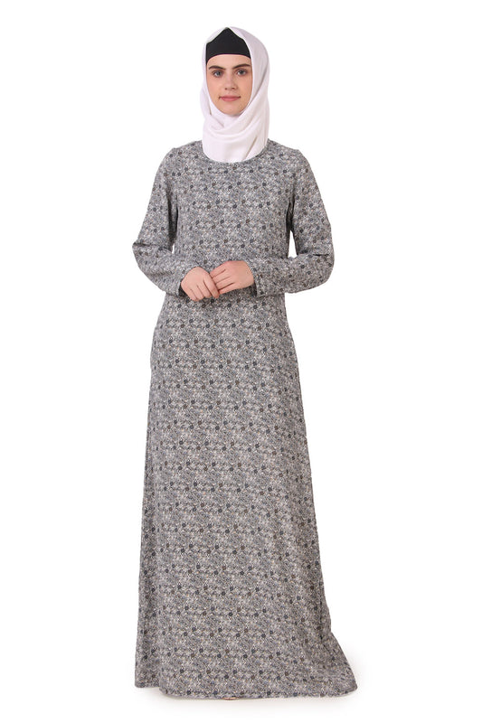 Printed Crepe Abaya AYP-160