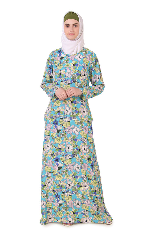Printed Crepe Abaya AYP-165
