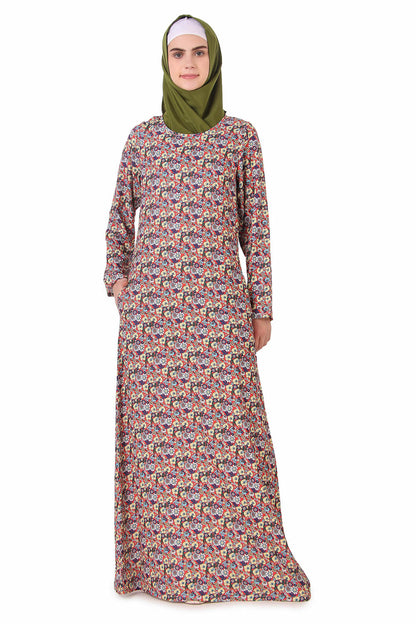Printed Crepe Abaya AYP-167