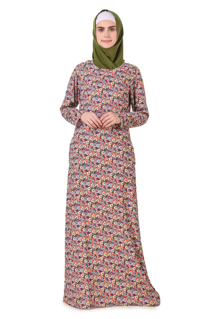 Printed Crepe Abaya AYP-167