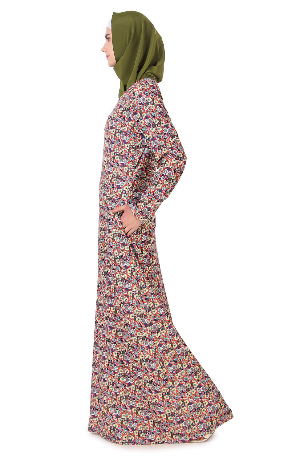 Printed Crepe Abaya AYP-167
