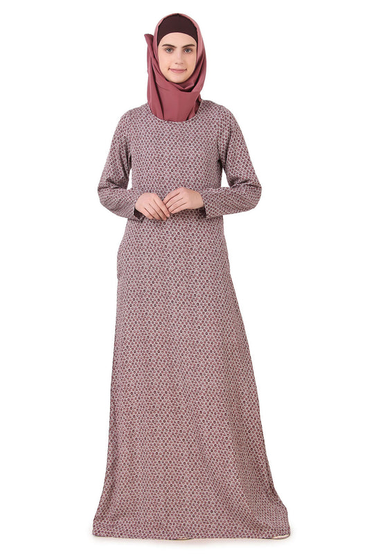 Printed Crepe Abaya AYP-169