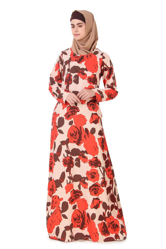 Printed Crepe Abaya AYP-170