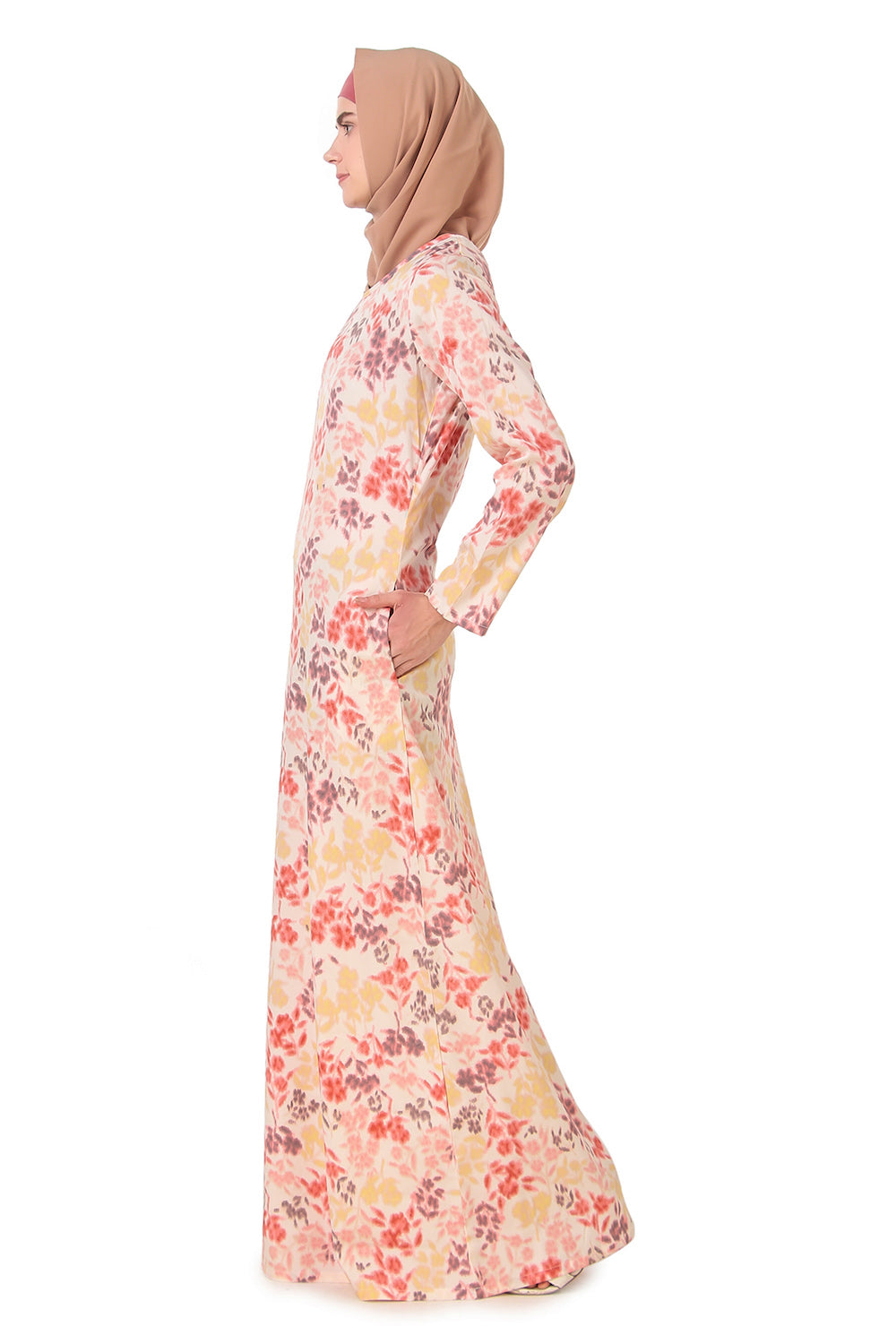 Printed Crepe Abaya AYP-171