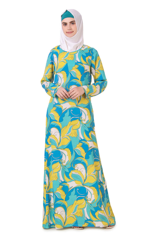 Printed Crepe Abaya AYP-172