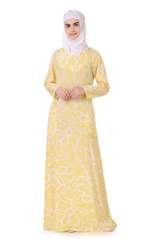 Printed Crepe Abaya AYP-174